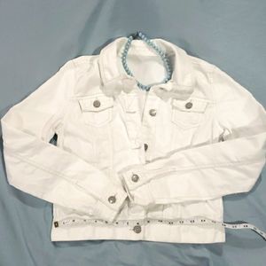 White Denim Jean jacket Size Small
